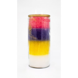 Veladora 4 Colores Lisa Aroma Jumbo