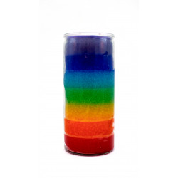 Veladora 7 Colores Lisa Aroma Jumbo
