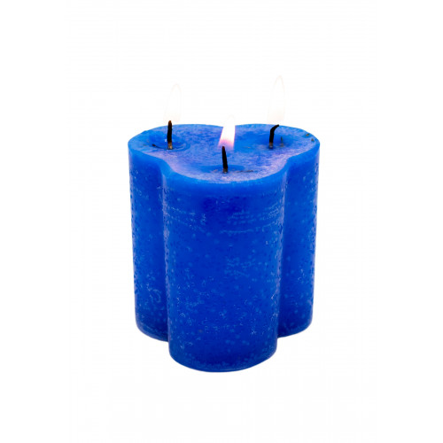 Divina Providencia Azul Cirio 3 Pabilos