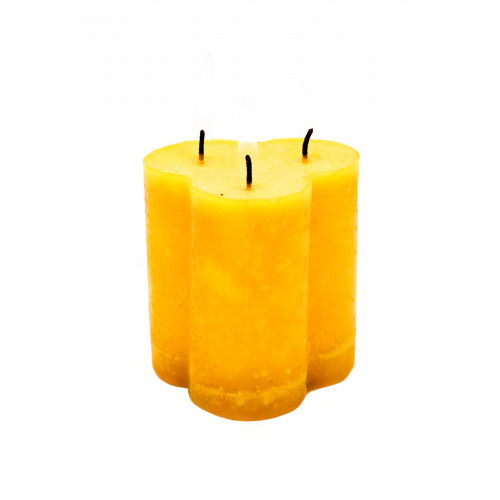 Divina Providencia Amarillo Cirio 3 Pabilos