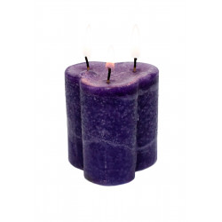 Divina Providencia Morado Cirio 3 Pabilos