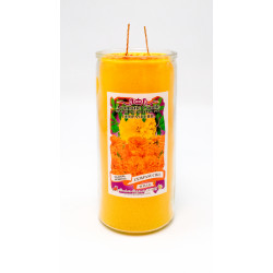 Jumbo Cempasuchil Amarilla Veladora Jumbo