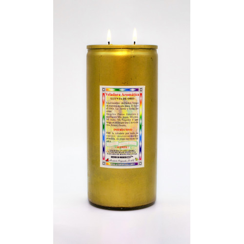 Lluvia De Oro Veladora Jumbo