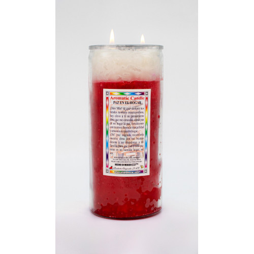 Paz En El Hogar Veladora Jumbo