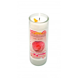 Rosa Milagrosa Blanca Veladora Aromatica