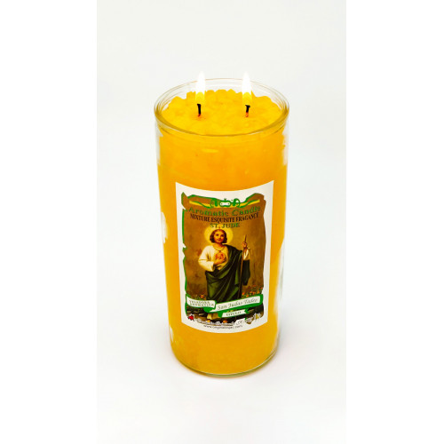 St. Jude Thaddeus Yellow Candle Jumbo Title St. Jude Thaddeus Yellow Candle Jumbo Title