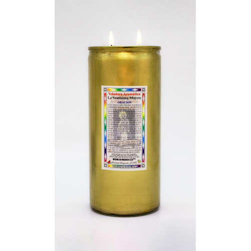 Holy Death Gold Candle Jumbo Title