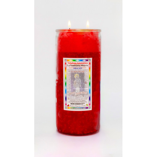 Santisima Muerte Roja Cubos Veladora Jumbo Santisima Muerte Roja Cubos Veladora Jumbo