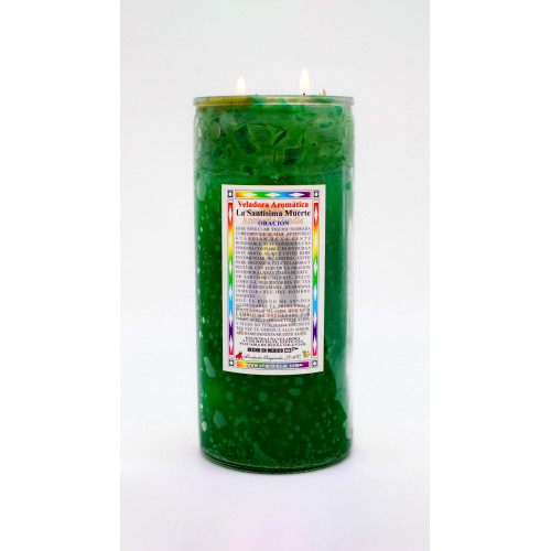 Santisima Muerte Verde Veladora Jumbo Santisima Muerte Verde Veladora Jumbo